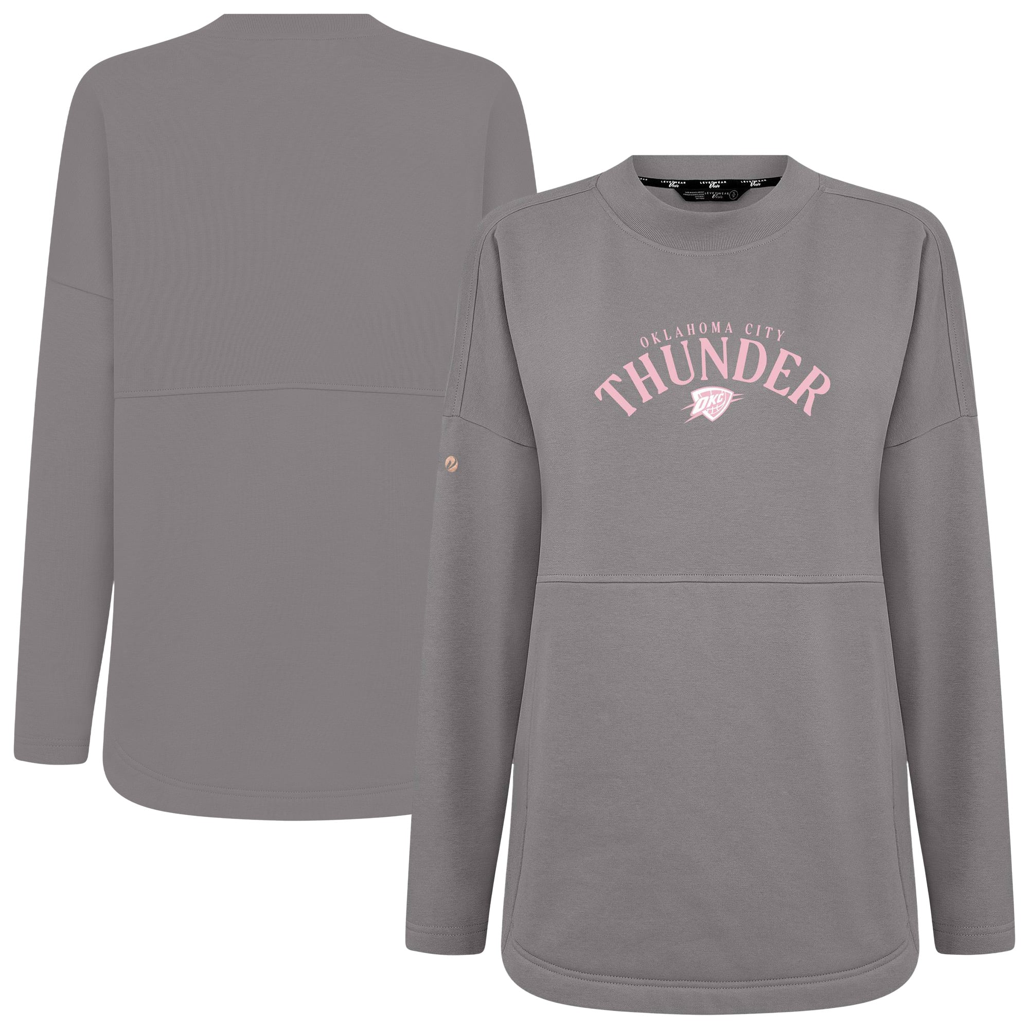 Sweat-shirt à col cintré Beaudry pour la fête des mères, noir, Oklahoma City Thunder, femme